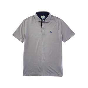 Tailorbyrd Boys Melange Mesh Performance Polo Shirt